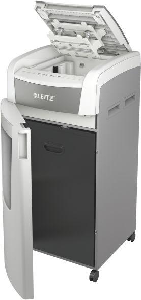 Shkatërrues dokumentesh Leitz Office Pro 600 P4, automatik 600 fletë, kosh 110L, gri e bardhë