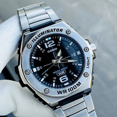Orë dore për meshkuj Casio Sports MWA-100HD-1AVEF (004), e argjendtë