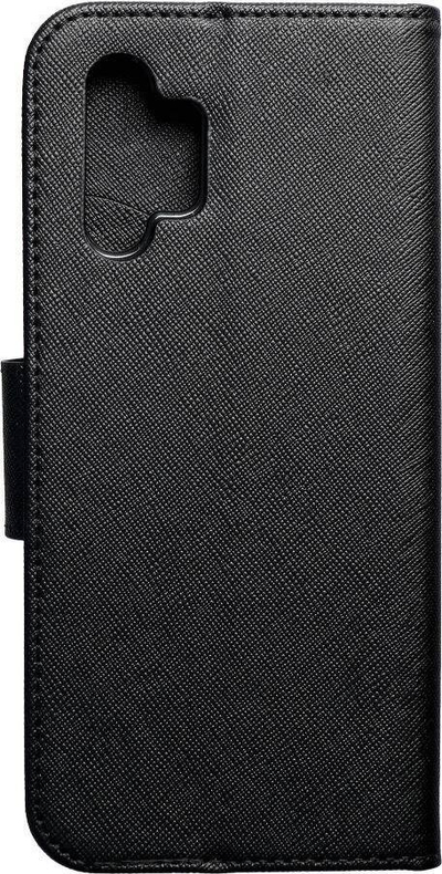 Këllëf libri Fancy për Samsung Galaxy A32 LTE, me portofol, me qëndrim, i zi