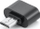 Adapter USB në microUSB, USB 2.0, kompakt, i zi