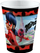 Чаши за прослави Amscan Miraculous Ladybug, 250 ml, сет 8 парчиња, црвено-црни