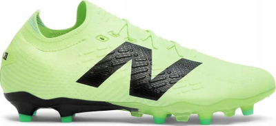 Këpucë futbolli New Balance Tekela V4+ Low Pro FG, për tokë të fortë, nr 43, jeshile neoni