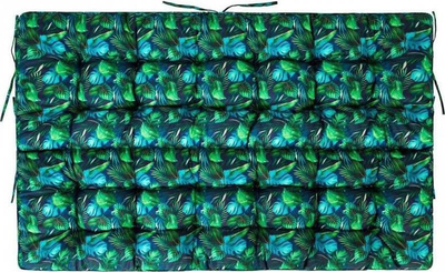 Jastëk oborri 3D Cushion Blue Leaves, 100x105 cm, me gjethe blu