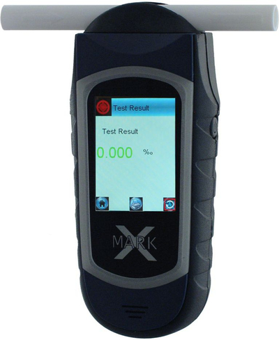 Alkoolmetër Alcovisor Mark X Plus, me sensor elektrokimik, memorje 10 000 matje, gri