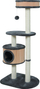 Gërvishtëse për mace ZOLUX Bamboo 3, 127cm, me shtëpizë dhe platforma, gri