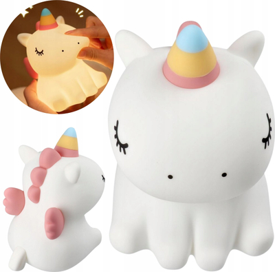 Lampë nate për kalamoj OEM Unicorn, silikon portativ, 3 shkallë drite, e bardhë