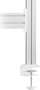 Panel Slatwall InLine 23181B, 1000 mm, alumini me plastike, gri