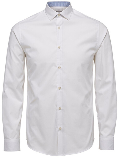 Këmishë Selected Homme SlimNew-Mark , e bardhë XL