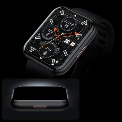 Smartwatch Bemi SmartWatch Exo, ekran 1.91" TFT, IP67, i zi me rrip rozë