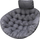 Jastëk për luhatje Hobbygarden Cushion Moon, pëlhurë Ekolen, për luhatje Cocoon, grafit