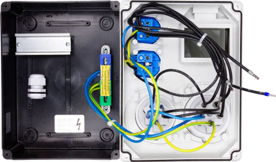 Kути за распределба за градежништво Doktorvolt HL FR 5330, 32A 16A, 2x230V, сива