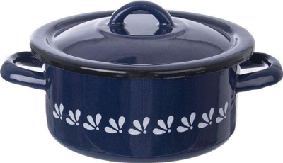 Tenxhere smalti Orion MODRODRUK, 1.5L, me kapak, blu e errët