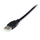Kabllo adapter USB në serial StarTech me 1 port, RS232 DB9 Null Modem, 1.8m, e zezë