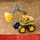 Lodër eskavator John Deere Big Scoop, 15", plastikë, verdhë gri