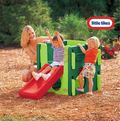 Lojë ngjitjeje Little Tikes Junior Activity Gym, rrëshqitëse për fëmijë, përdorim brenda dhe jashtë, shumëngjyrëshe