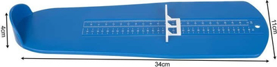 Мерка за стапала за чевли, 0–31 cm, пластика