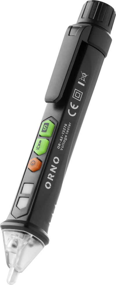 Testues tensioni induktiv ORNO OR-AE-13276, 12–1000V, me elektrik dore, portokalli