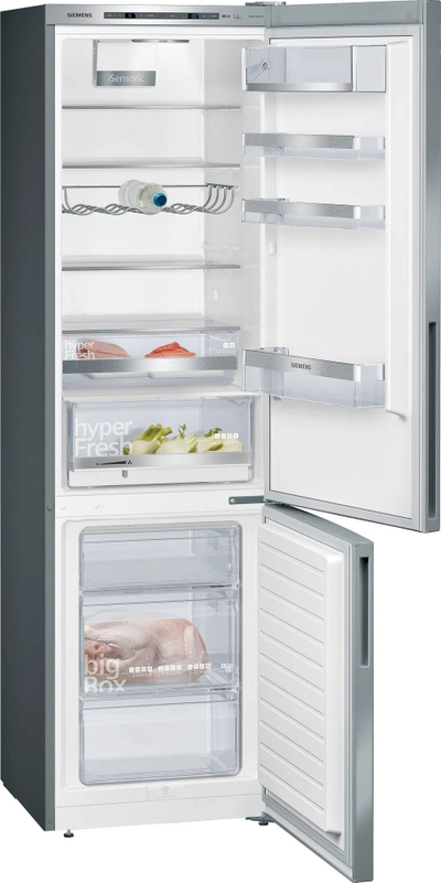 Frigorifer kombinim Siemens KG39E8IBA, 343L, 201cm, inox argjendtë