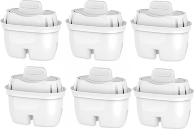 Fishekë filtri uji Philips Water, set 6 copë, kompatibil me Brita, reduktim klori dhe mikroplastike