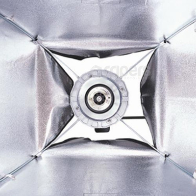 Softbox Aurora Lite Bank LBDR 1420S, 140 x 200 cm, katror drejtkëndësh, i argjendtë nga brenda