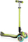 Детски тротинет Globber Elite Deluxe Lights, 3 тркала, со LED светла, зелен