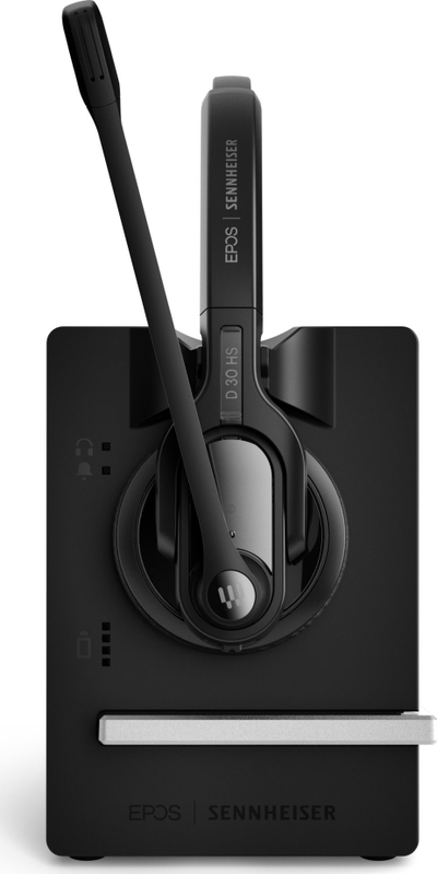 Kufje pa fije EPOS IMPACT D 30, DECT, me bazë për PC, të zeza