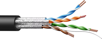 Kabllo rrjeti Oehlbach CSD570 Slimline, CAT7 U/FTP, RJ45 në RJ45, e zezë