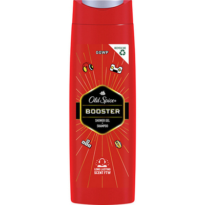Xhel dushi dhe shampo Old Spice Booster 2 në 1, 400 ml