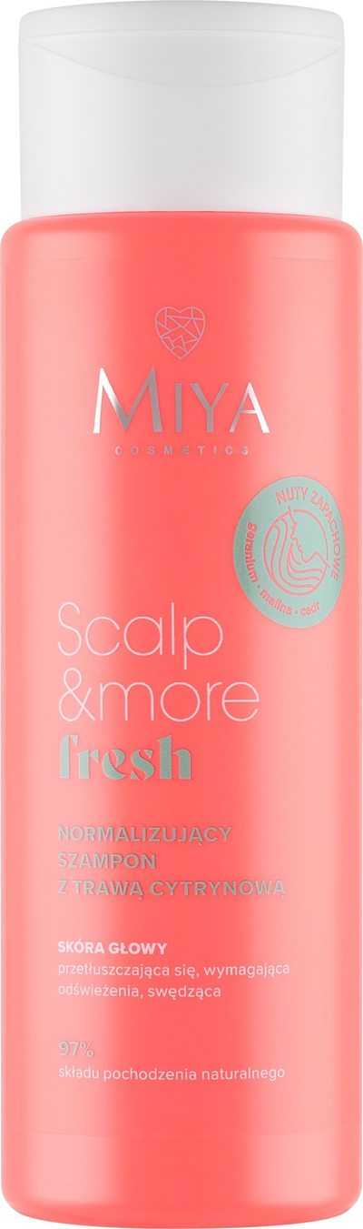 Shampo për flokë Miya Scalp&amp;More Fresh Normalizing, me lemongrass, 300ml