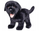 Lodër pelushi Mikro Trading Labrador MI90455, 23 cm, i zi