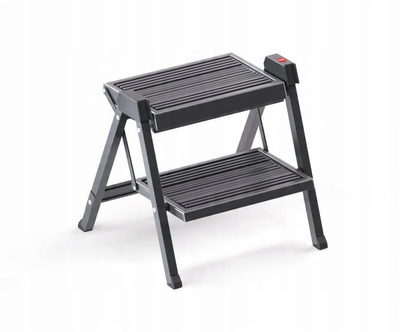 Shkallë palosëse Hailo Step Fix 4410-10, 2 hapa, për kuzhinë, gri