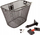 Shportë biçiklete përpara Metal Basket, vihet te stema, për goma 26"–28", e zezë