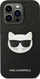 Kapak telefoni Karl Lagerfeld HC Saffiano Ikonik Patch për iPhone 14 Pro, plastik, i zi