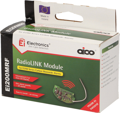 Modul wireless për detektor CO Ei Electronics Ei200MRF-D, RadioLINK, 10 vjet jetëgjatësi, jeshil