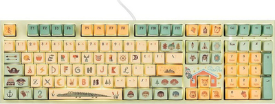 Tastierë mekanike Ducky One 2 Pro Peter Pan Dimanche Limited Edition, Iris V2 EC, USB‑C, shumëngjyrëshe