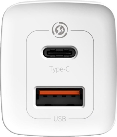 Adapter Baseus GaN2 Lite Fast PPS 65W USB, i bardhë