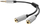 Kabllo lidhëse AV Jack Sharkoon Jack 3.5 mm x2, gri (4044951019632)