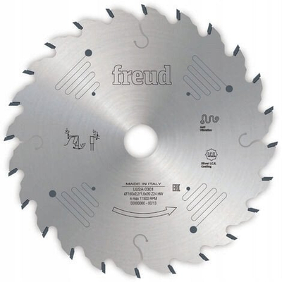 Teh rrethor Freud F03FS09233, Ø160mm, 24 dhëmbë, për dru dhe kompensatë