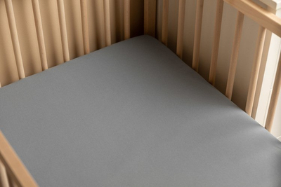 Çarçaf krevati Sensillo Bamboo Sheet, 120x60 cm, bambu, gri