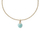 Pendant për varëse Daniel Wellington Charms DW00401483, i artë/ i kaltër
