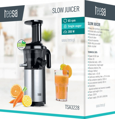 Shtrydhës për fruta Teesa TSA3228, i argjendtë