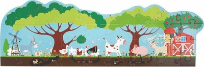 Пазл за под, Fat Brain Toys Floor Puzzle Farm, 36 парчиња, за деца од 3 до 6 години, повеќебоен