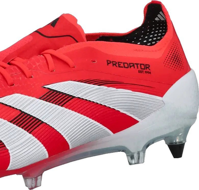 Këpucë futbolli Adidas Predator Elite SG M ID3853, me vida, për bar të butë, të kuqe