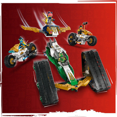 Set ndërtimi LEGO Ninjago Multi Functional Ninja Vehicle 71820, 576 pjesë, për fëmijë 9