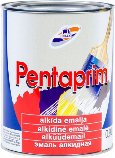 Bojë alkide Rilak Alkyd Enamel Pentaprim, 0.9L, për metal dhe dru, kafe e verdhë