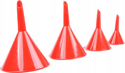 Set hinkash për lëngje UN, plastike, 4 copë, e kuqe