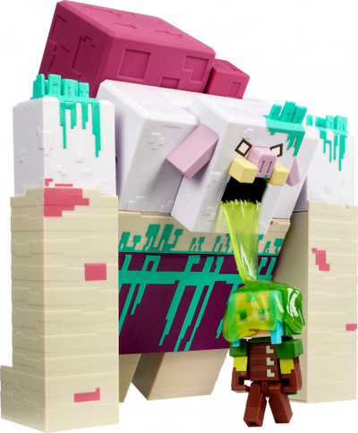 Set figurash Mattel Minecraft Legends Devastator, 2 figura, me aksesorë slime, shumëngjyrësh