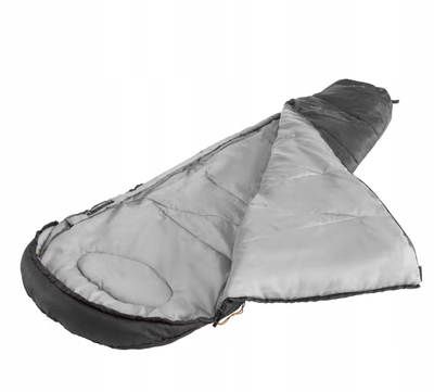 Thes gjumi Easy Camp për kamping, i zi me gri