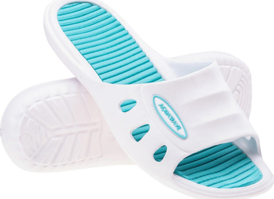 Shapka femrash Aquawave Manusa WMNS, EVA, antirrëshqitëse, e bardhë turkezi