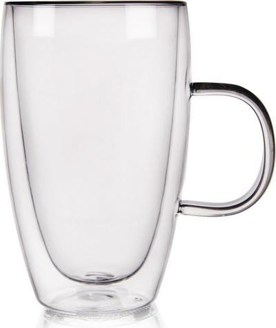 Gotë termike Orion, qelq borosilikat me dy shtresa, 430 ml, transparente